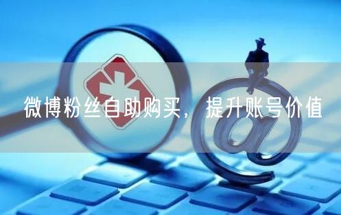 微博粉丝自助购买，提升账号价值