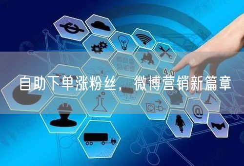 自助下单涨粉丝，微博营销新篇章