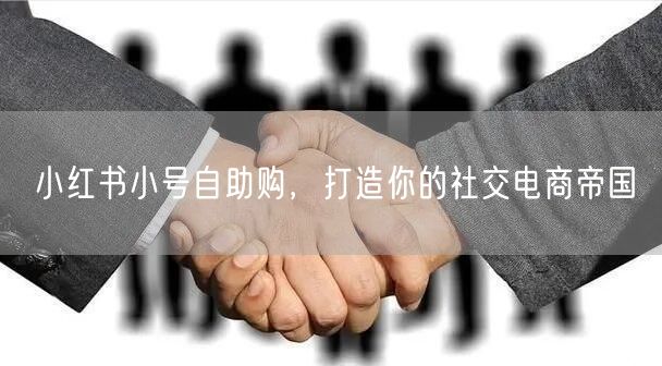 小红书小号自助购，打造你的社交电商帝国