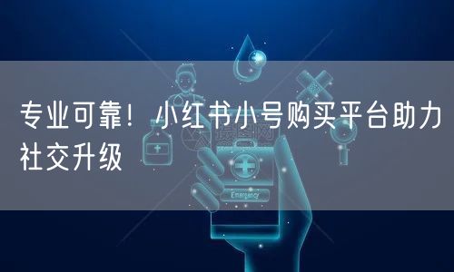 专业可靠！小红书小号购买平台助力社交升级