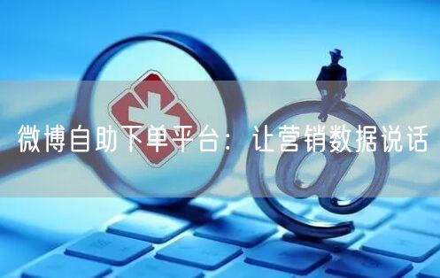 微博自助下单平台：让营销数据说话