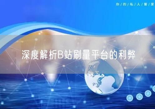 深度解析B站刷量平台的利弊