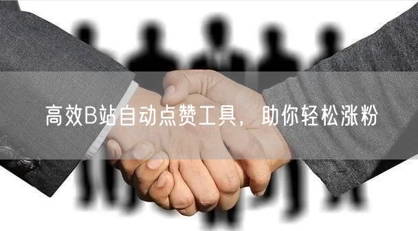 高效B站自动点赞工具，助你轻松涨粉