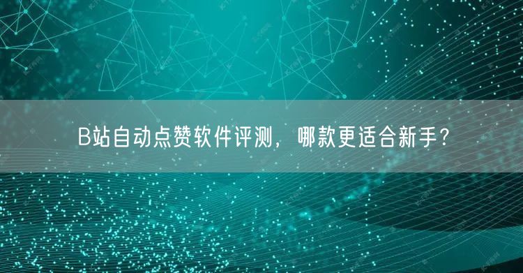 B站自动点赞软件评测，哪款更适合新手？