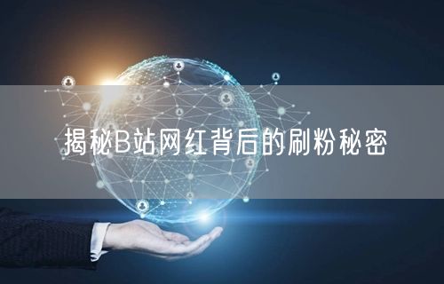 揭秘B站网红背后的刷粉秘密